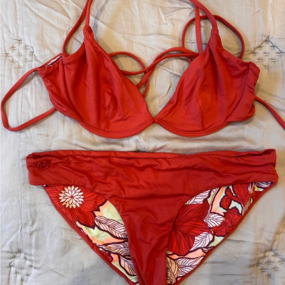 Maaji Red Floral Bikini